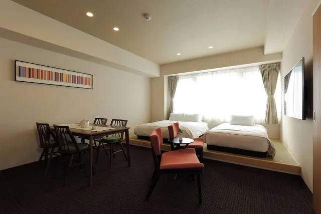 جناح عائلي بسرير كوين وسرير فردي بغرفة نوم واحدة بجاكوزي، Randor Residential Hotel Kyoto Suites 6/9