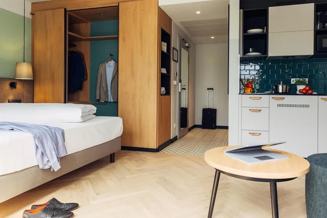 استوديو بسرير كوين، Harry's Home Berlin - Moabit Hotel & Apartments 6/10