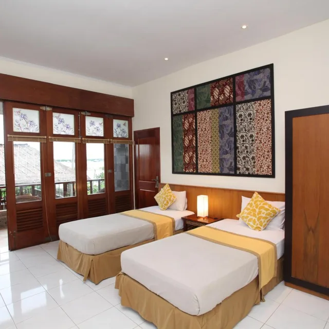 غرفة ديلوكس بسرير مزدوج أو سريرين منفصلين، Sanur Seaview Hotel 3/10