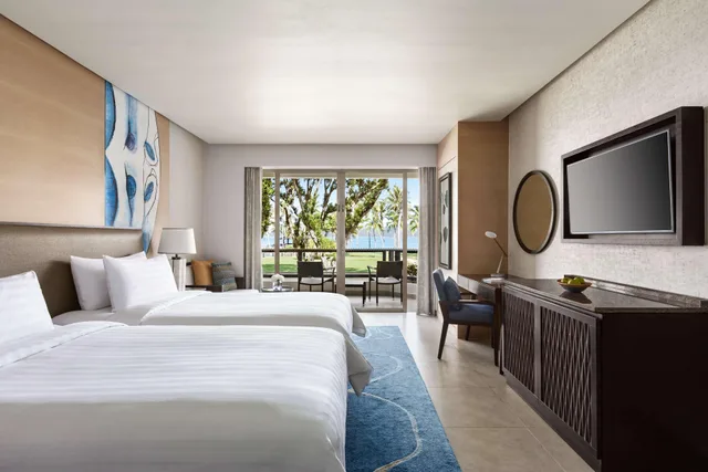 غرفة كلوب بسريرين منفصلين بإطلالة على البحر، SHANGRI-LA TANJUNG ARU, KOTA KINABALU 3/7
