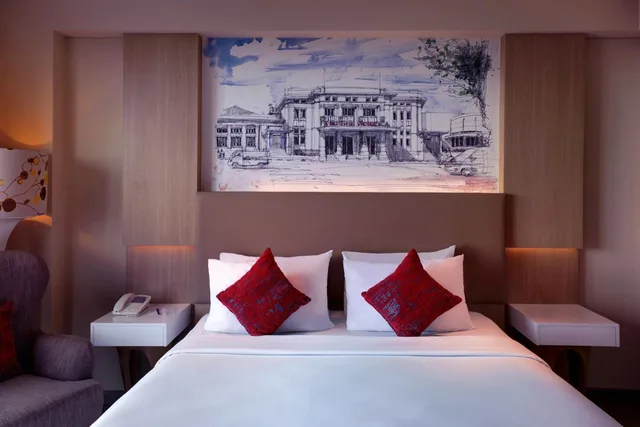 غرفة ديلوكس بإطلالة على المسبح، Grand Mercure Bandung Setiabudi 4/9