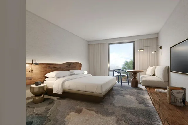غرفة بسرير كينج بإطلالة على المسبح بشرفة لذوي الإعاقة، The Limited Hotel Charleston 2/8