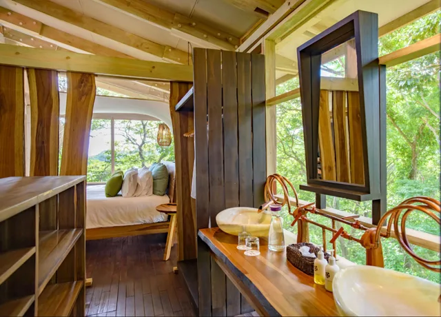 فيلا عائلية بسريرين كينج بإطلالة على البحر بغرفتي نوم مع أريكة، Hacienda Ecolodge Morgan S Rock 10/10