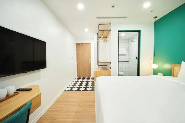 غرفة تنفيذية بسريرين منفصلين بشرفة، Wilque Hotel Hanoi 3/10
