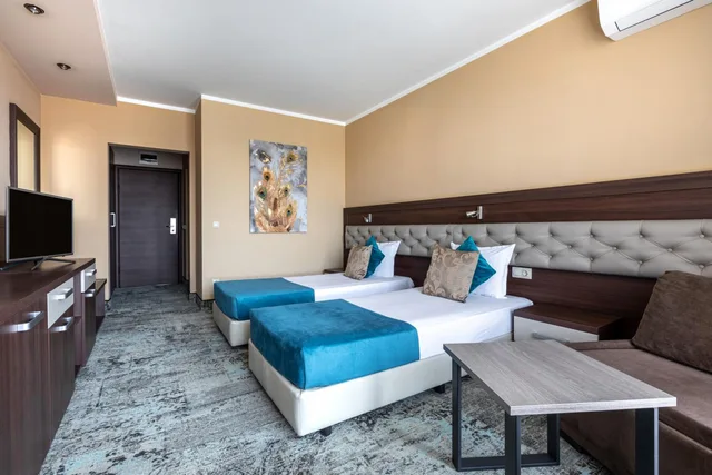 غرفة بسرير فردي بإطلالة على المدينة، Business Hotel Plovdiv 8/10