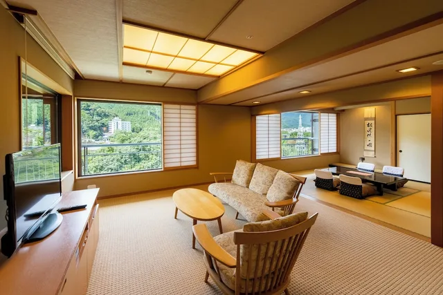 غرفة كلوب بسريرين منفصلين وفرشتي فوتون، Kinugawa Onsen Nikko Kinugawa Hotel Mikazuki 6/8
