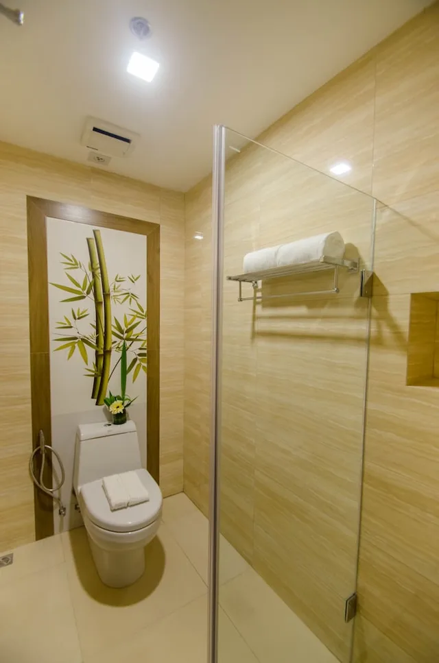 غرفة ديلوكس بسرير مزدوج بإطلالة على المسبح، Boracay Haven Suites 6/6