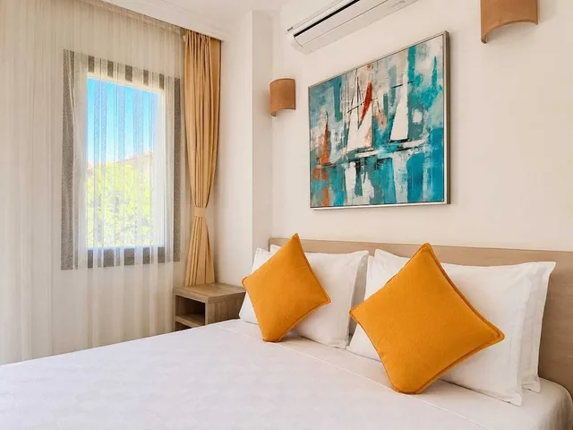 غرفة بسريرين منفصلين بإطلالة على الحديقة والمسبح، Aria Doria Otel 8/10