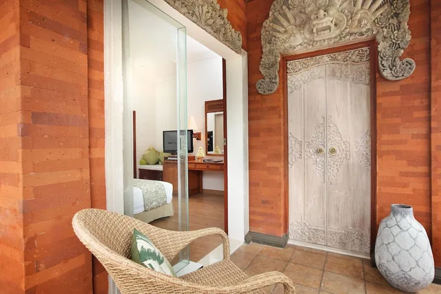 كوخ ديلوكس بسريرين منفصلين وسريرين مزدوجين، Bali Mandira Beach Resort and Spa 3/3