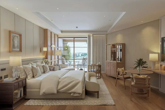 غرفة غراند بسرير كينج بإطلالة على البحر، St Regis Mardavall Mallorca Resort 3/3