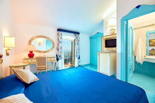 غرفة سوبيريور بسرير كوين بإطلالة على البحر بشرفة، Villa Sirio Hotel 6/7