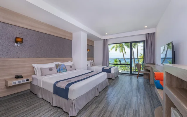 غرفة ديلوكس عائلية بإطلالة على البحر بشرفة، Kaani Grand Seaview 5/10