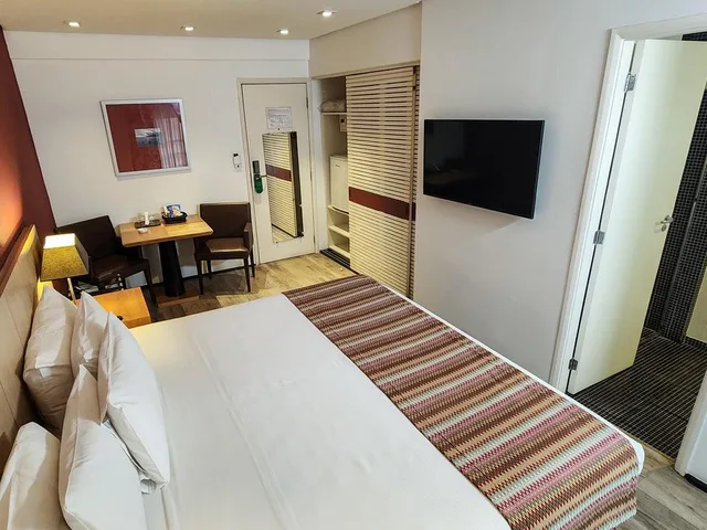 غرفة ديلوكس بسرير مزدوج، Ferraretto Guaruja Hotel And Spa 7/9
