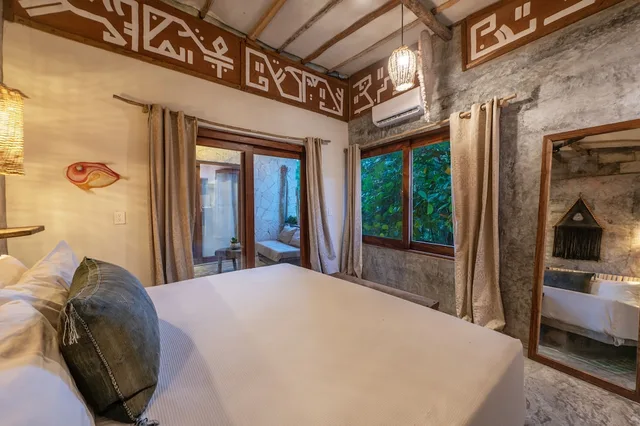 غرفة صغيرة بسرير كوين، Casa Coyote Tulum 6/7