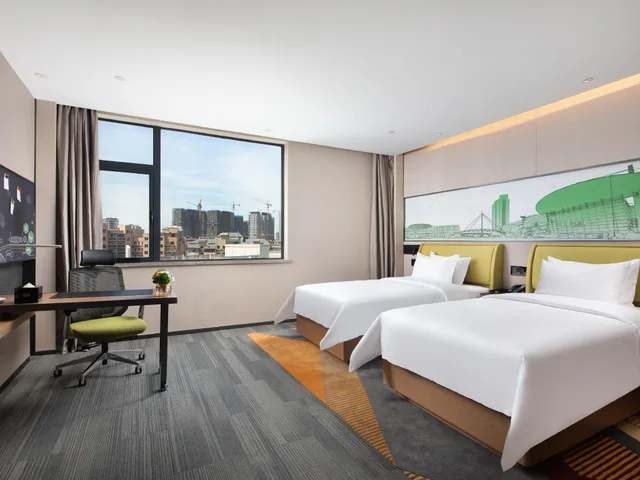 غرفة كومفورت بسريرين منفصلين، Hampton by Hilton Yiwu International Trade Market 1/1