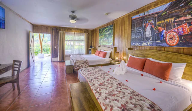 جناح سوبيريور بسريرين كينج بإطلالة على الحديقة، Hacienda Guachipelin Hotel 2/6