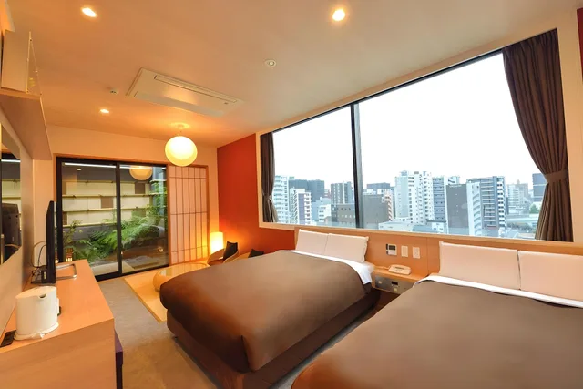 غرفة سوبيريور بسريرين مزدوجين، Hotel New Gaea Kamigofuku 1/2