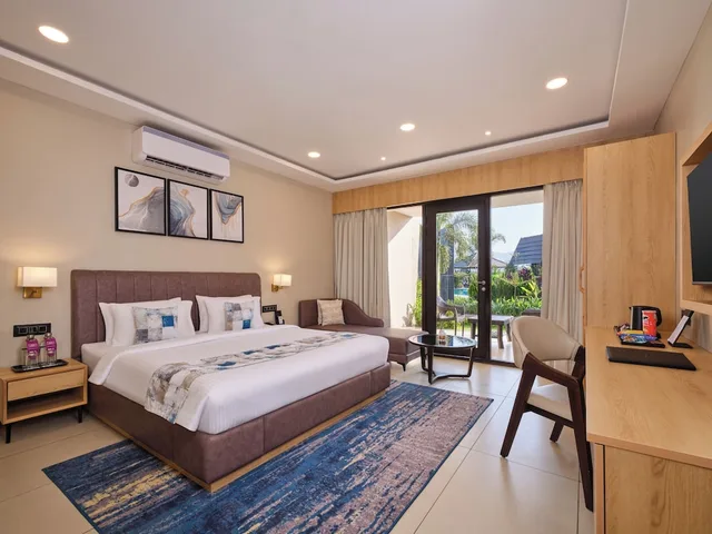 غرفة بريميير بسرير مزدوج بإطلالة على الحديقة، Vindhyachal Resort 2/3