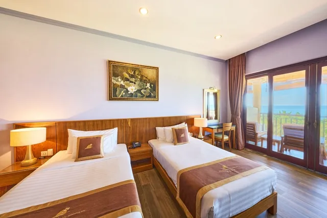 غرفة غراند ديلوكس بسرير كينج بإطلالة على البحر، Phu Hai Beach Resort & Spa Phan Thiet 3/10