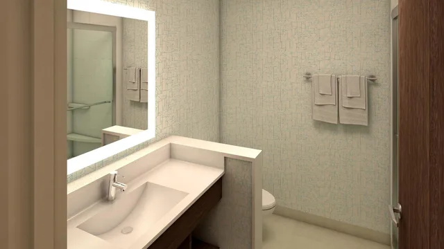 غرفة قياسية بسرير كينج وسريرين كوين، Holiday Inn Express Suites Calgary Airport Trail Ne 7/10