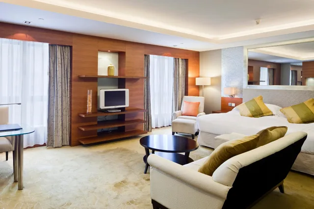 جناح بزنس بسرير كوين، Guo Ji Yi Yuan Hotel Beijing 1/2