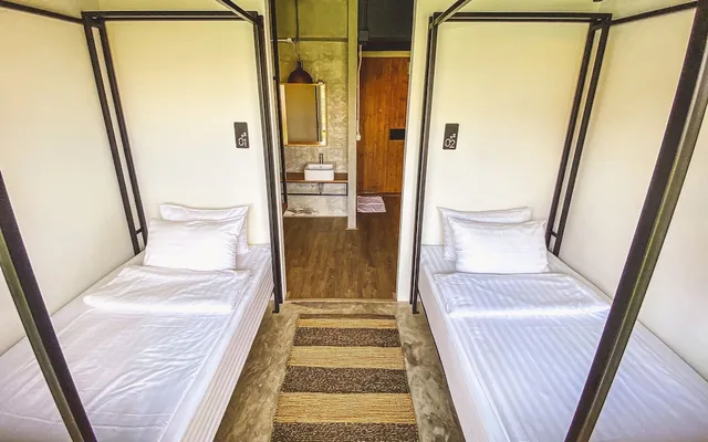 غرفة قياسية بسريرين منفصلين، Bedgasm Hostel Chanthaburi 3/5