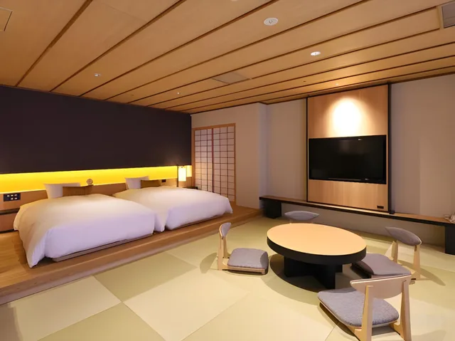 غرفة يابانية غربية بسريرين منفصلين، Okuyugawara Onsen Hotel Sansuirou 1/2