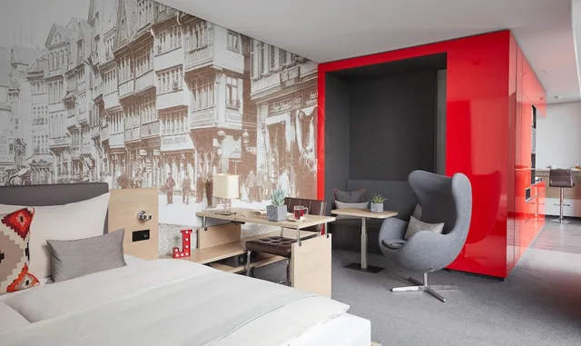 شقة ديلوكس بسرير مزدوج بمطبخ صغير، Derag Livinghotel Frankfurt 2/3
