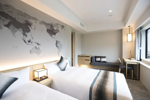 Pacific, Type B, Superior, Twin Beds, Side View، Centrair Hotel 1/3