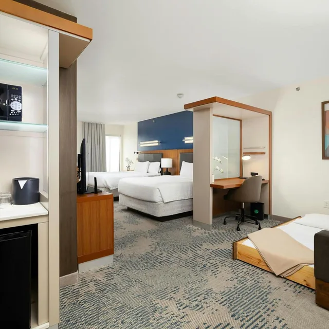 جناح بسريرين كوين مع سرير سحّاب إضافي مع أريكة لذوي الإعاقة، Springhill Suites By Marriott Mcallen 4/7