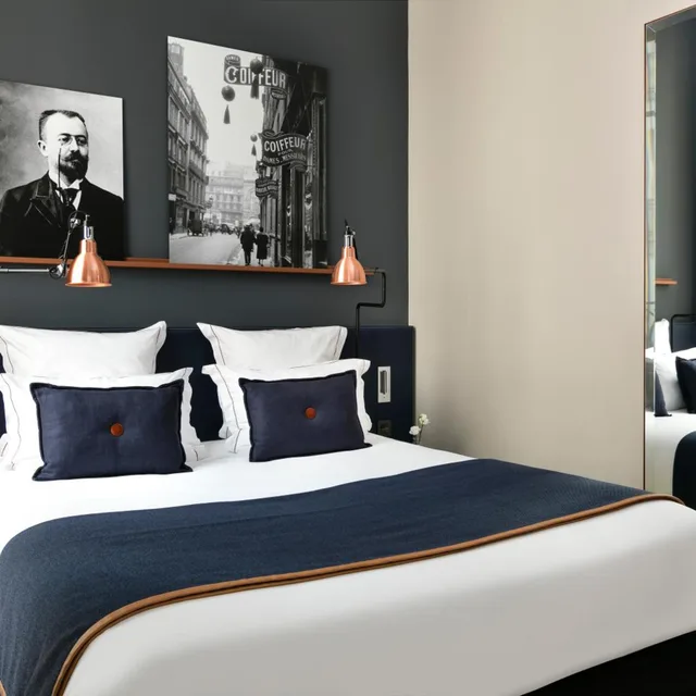 غرفة بسرير مزدوج أو سريرين منفصلين، Hotel Square Louvois 3/5