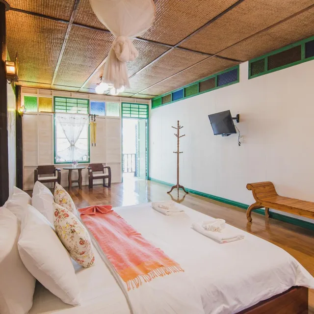 غرفة ديلوكس بسرير مزدوج أو سريرين منفصلين بشرفة، Baan Imm Sook Resort 3/9