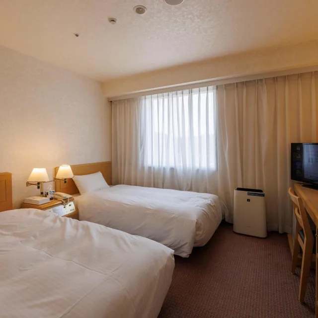 Room, Twin Beds, Smoking, Shimonoseki Station West Washington Hotel Plaza 3/6
