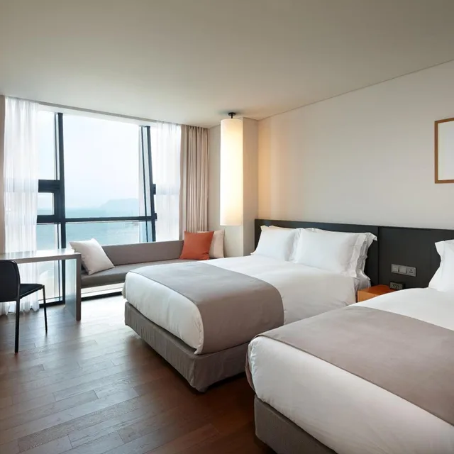 غرفة عائلية بإطلالة على البحر، Shilla Stay Haeundae 2/4