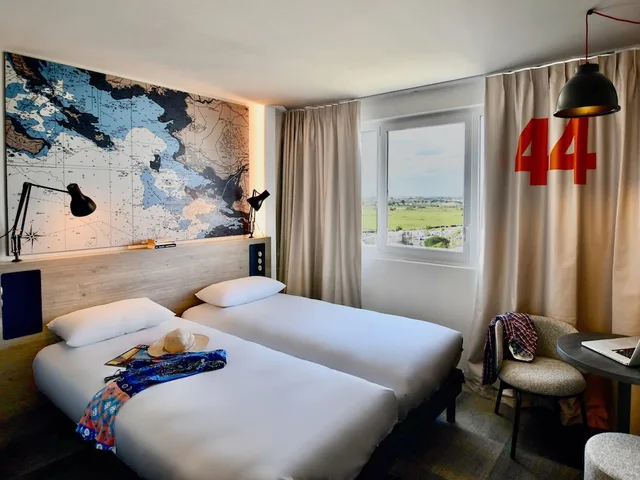 غرفة بسريرين منفصلين، Ibis Styles Saint Nazaire Centre Gare 3/5