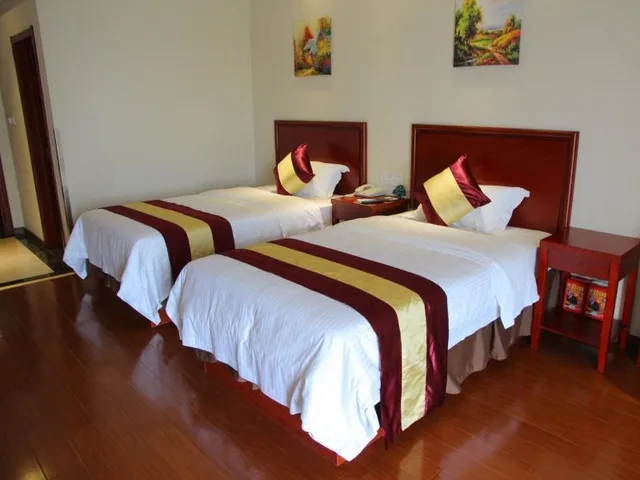 غرفة بزنس بسريرين منفصلين، GreenTree Inn ShangHai National Convention Center XinFu Middle Road HuaZhi Road Hotel 1/1