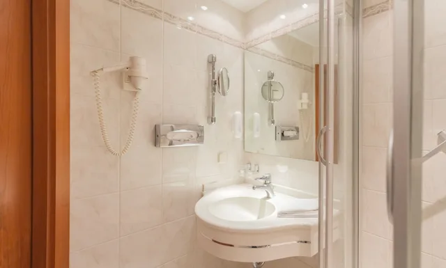 غرفة مفردة بسرير كوين، Hotel Markgraf Leipzig 6/6