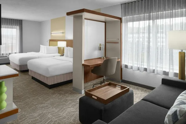 استوديو بسريرين كوين في طابق مرتفع، Springhill Suites Pittsburgh Southside Works 1/7