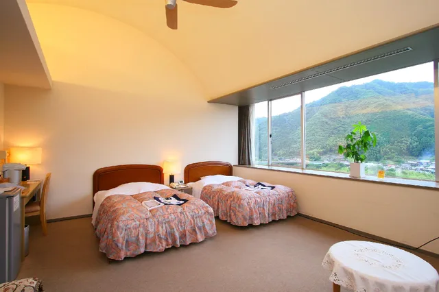 غرفة ديلوكس بسريرين منفصلين بإطلالة على النهر، HOTEL SEIRA SHIMANTO 1/1