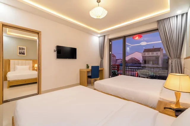 غرفة عائلية بسريرين كوين وسريرين منفصلين بإطلالة على المدينة بغرفتي نوم، Babylon Villa 1/4
