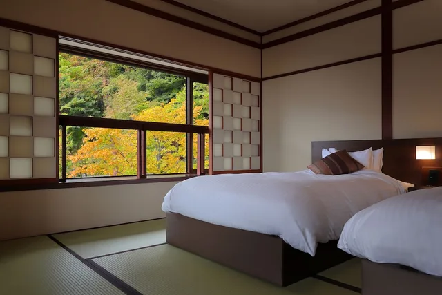 Japanese, Modern, Twin Beds, No Bathroom, Omiya Ryokan 2/2
