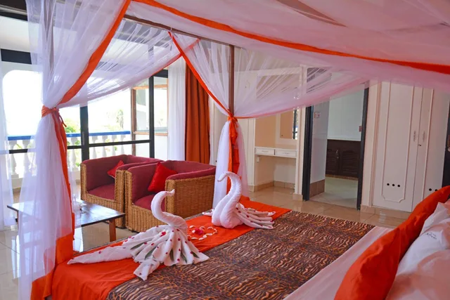 غرفة ديلوكس بسرير مزدوج بإطلالة على البحر بشرفة، Ocean View Nyali Boutique 10/10