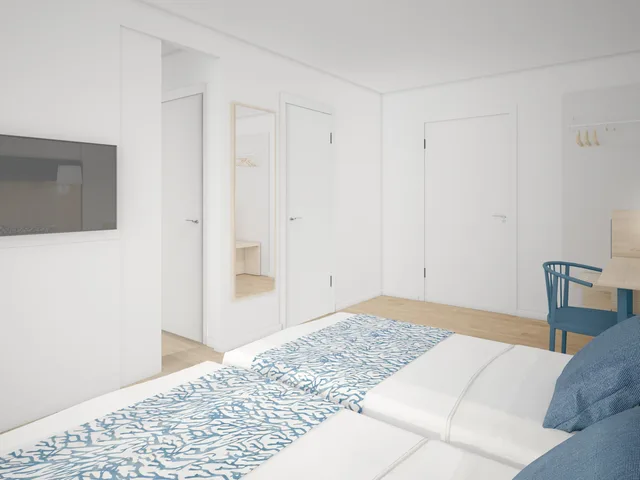 غرفة بسرير مزدوج بشرفة، Hotel Rentalmar Salou Beach 3/4