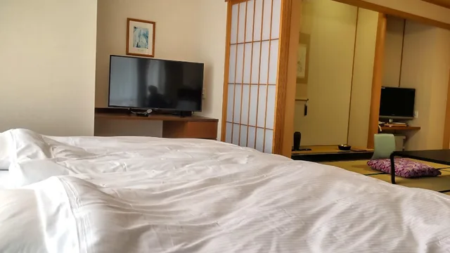 جناح ياباني غربي ديلوكس بسريرين بأرضية تاتامي، Ikoi No Mura Noto Hanto 1/1