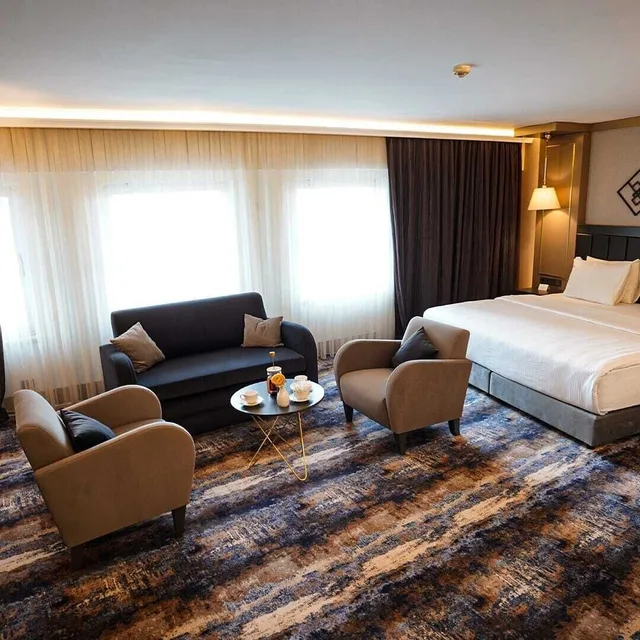 غرفة ديلوكس ركنية مفردة بسرير مزدوج، Ankara Plaza Hotel 3/10