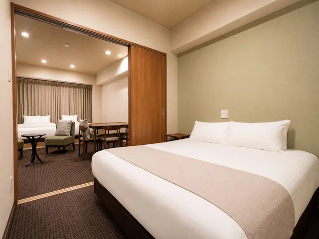 جناح عائلي بسرير كوين وسرير فردي بغرفة نوم واحدة بجاكوزي، Randor Residential Hotel Kyoto Suites 2/9