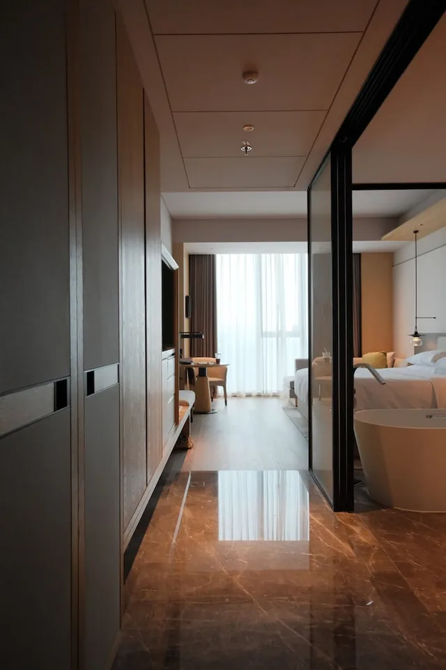 غرفة بسرير كينج بإطلالة على المدينة، Liyang Marriott Hotel 2/8