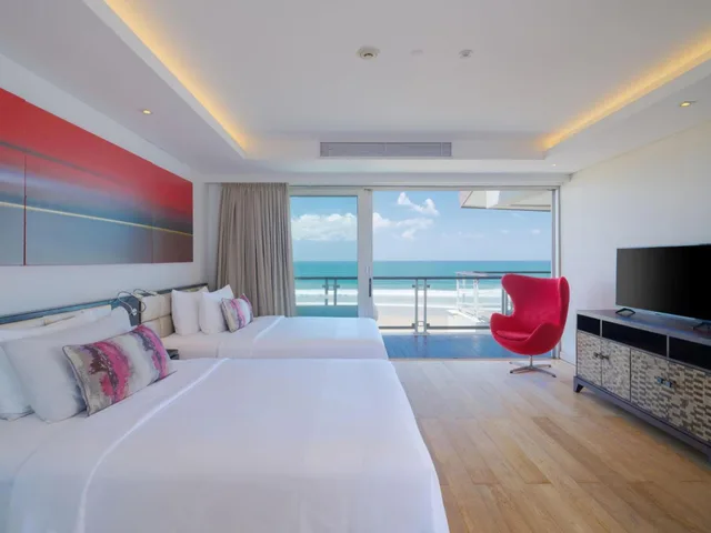 بنتهاوس بسرير كينج وسريرين منفصلين بإطلالة على البحر، Double-Six Luxury Hotel Seminyak 1/7