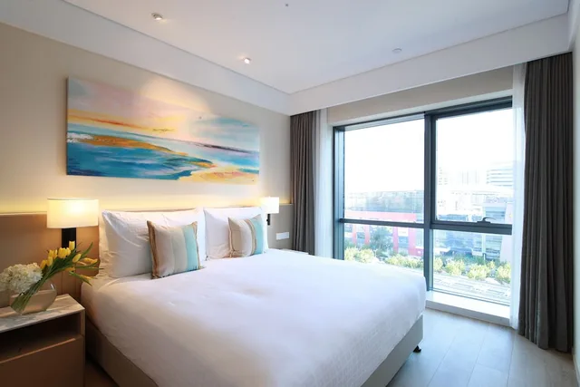 غرفة بسرير كينج بغرفة نوم واحدة، Sincere Residence Changfeng Shanghai 1/3
