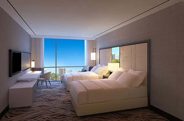 غرفة بسرير كوين لذوي الإعاقة، Hilton Aventura Miami 1/3